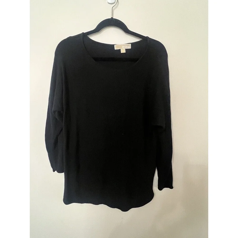Michael Kors - Black Sweater with Side Zipper - Large
